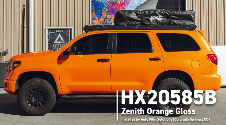 Hexis Skintac HX20585B Orange Zenith Gloss - Pomarańczowy Zenith Niemetalik Połysk - obrazek 4