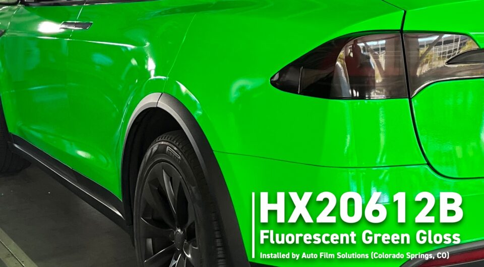 Hexis Skintac HX20612B Fluorescent Green Gloss - Fluorescencyjny Zielony Niemetalik Połysk - obrazek 2