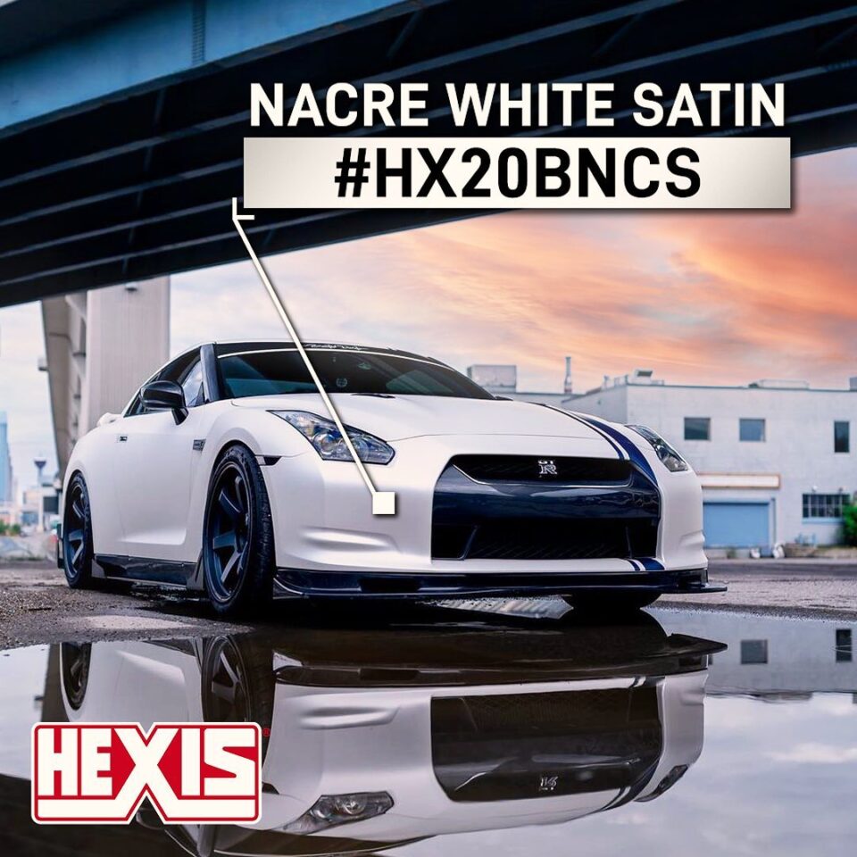 Hexis Skintac HX20BNCS Nacre White Satin - Perłowy Biały Metalik Satynowy - obrazek 24