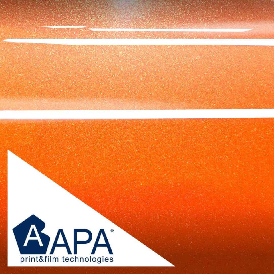 APA Wrapping Cast ULTRAJET-ULTRAGLOSS JW/993 Metallic Electric Sunset - Elektryczny Słoneczny Metalik Połysk (klej repozycjonowalny, wysoki połysk) - obrazek 4