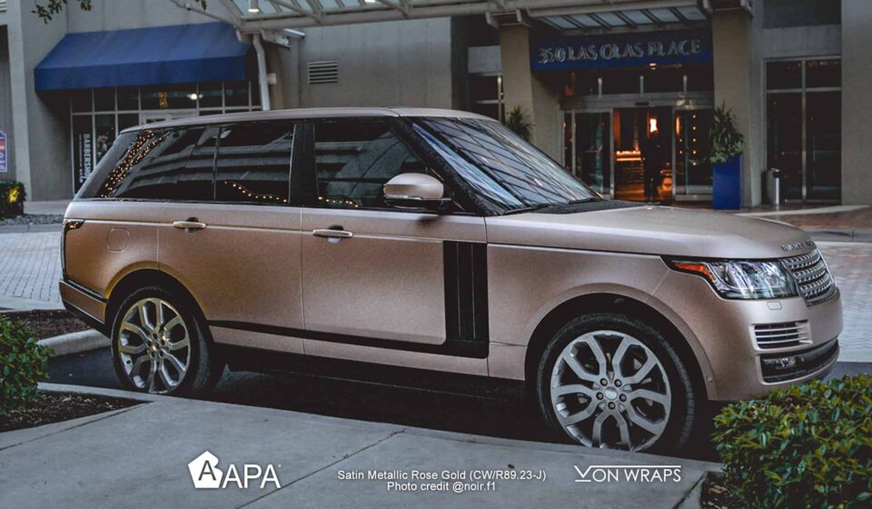 APA Wrapping Cast ULTRAJET JW/989.23 Satin Metallic Rose Gold - Różowe Złoto Metaliczny Satynowy (klej repozycjonowany) - obrazek 10